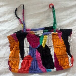 Women’s Color Crop Top Target A New Day Small Colorful Print